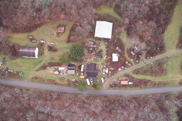 Personal junkyard. Carroll Twp., PA (color)