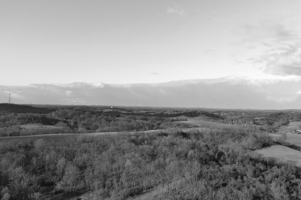 Rolling clouds (black & white)