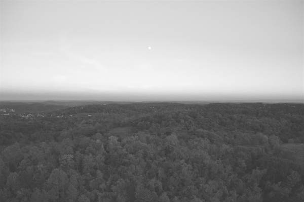 moonrise (black & white)